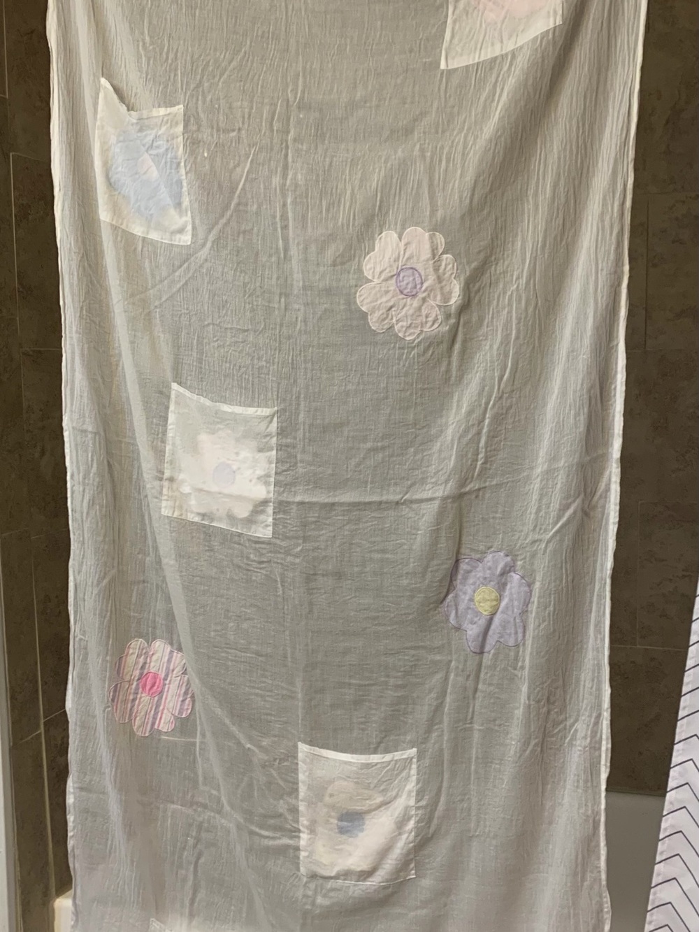 Vintage pottery barn kids sheer curtains